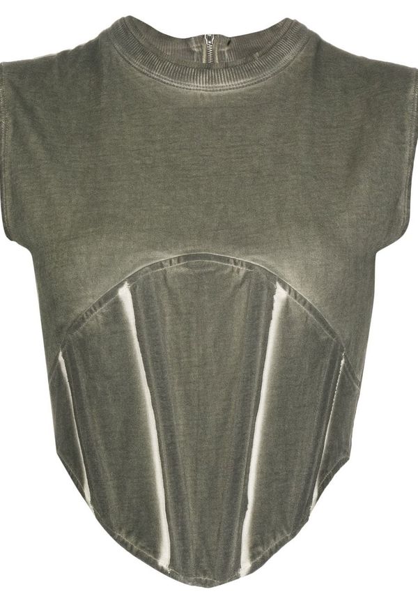 Dion Lee Space Dye korsett-topp - Grön