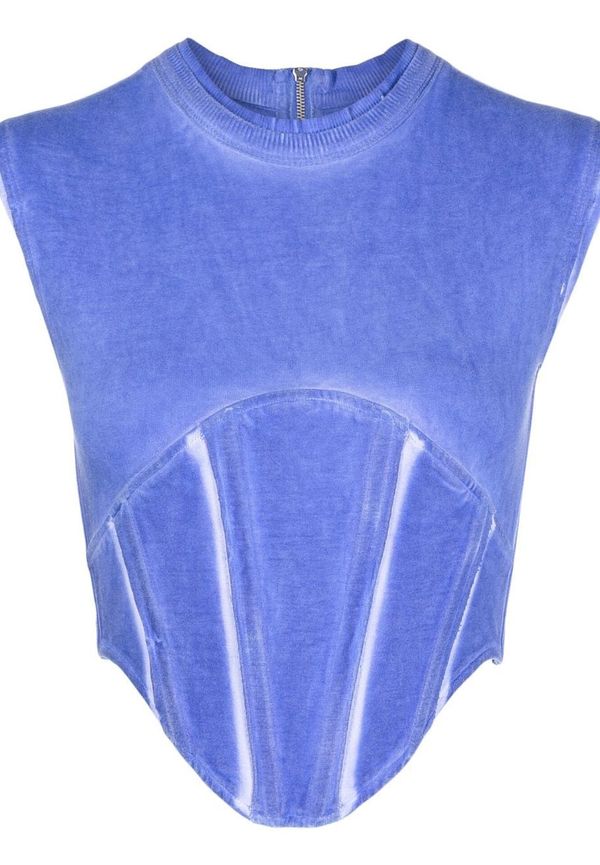 Dion Lee Space Dye kort korsett - Blå