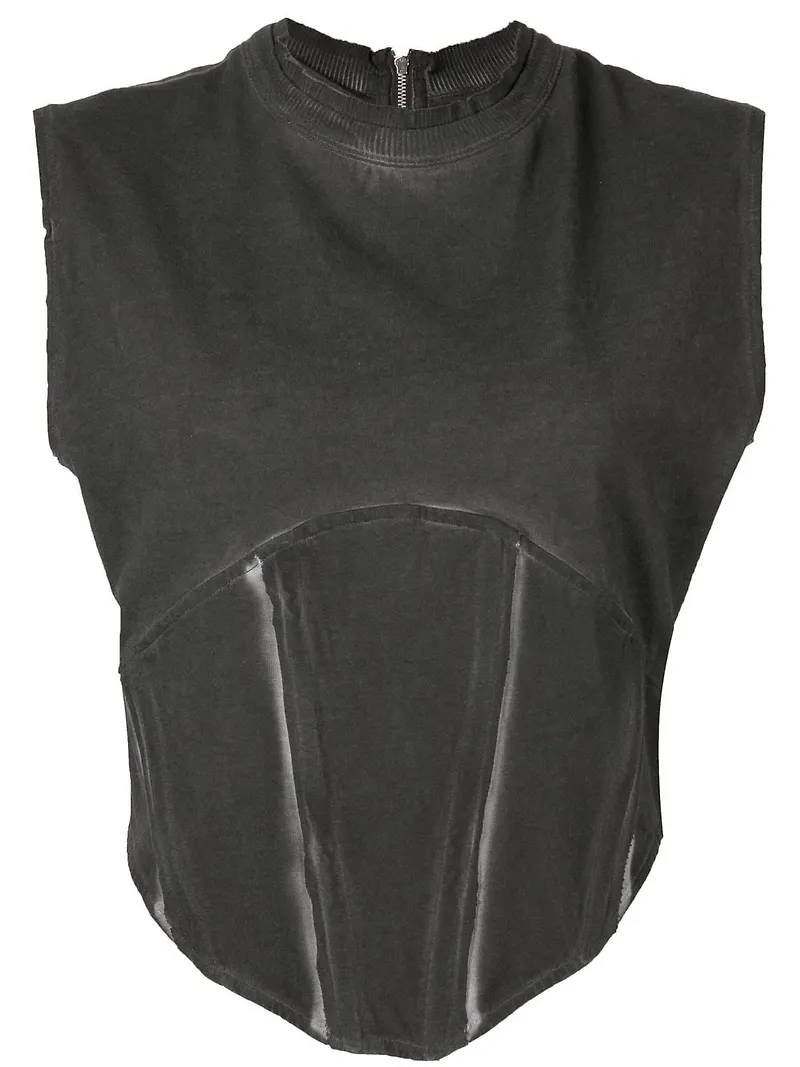 Dion Lee Space Dye kort korsett - Grå
