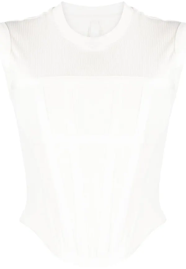 Dion Lee stickad topp - Vit