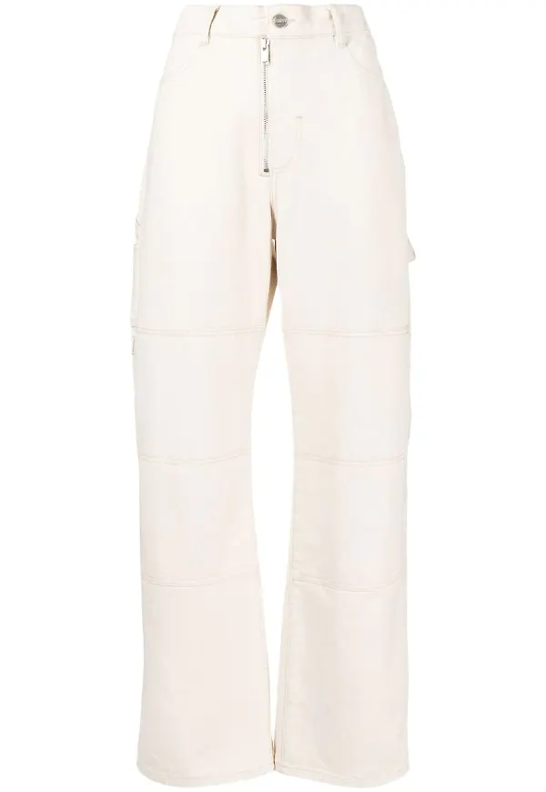 Dion Lee straight-jeans med panel - Neutral