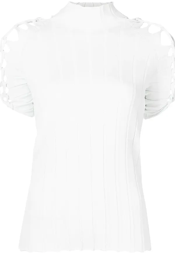 Dion Lee t-shirt med raglanärm - Vit