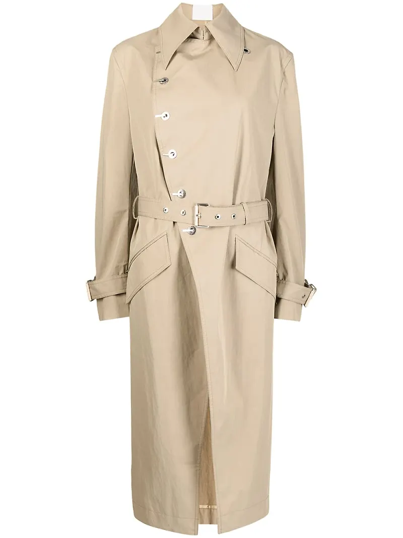 Dion Lee trenchcoat med spread-front - Brun