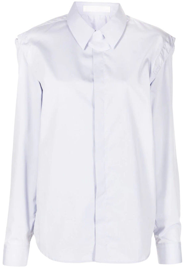Dion Lee trenchskjorta med hög krage - Lila