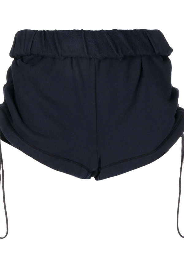 Dion Lee träningsshorts med upprullad midja - Blå