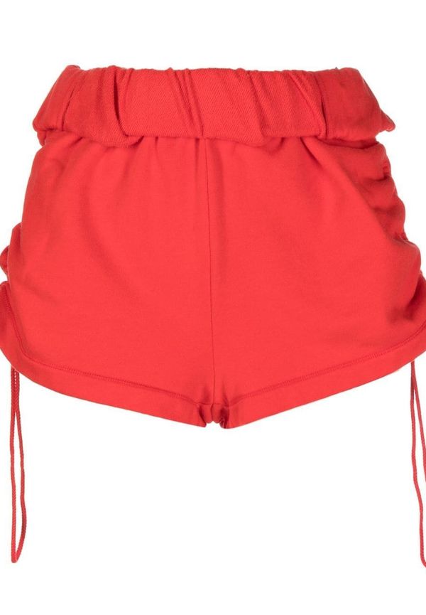 Dion Lee träningsshorts med upprullad midja - Röd