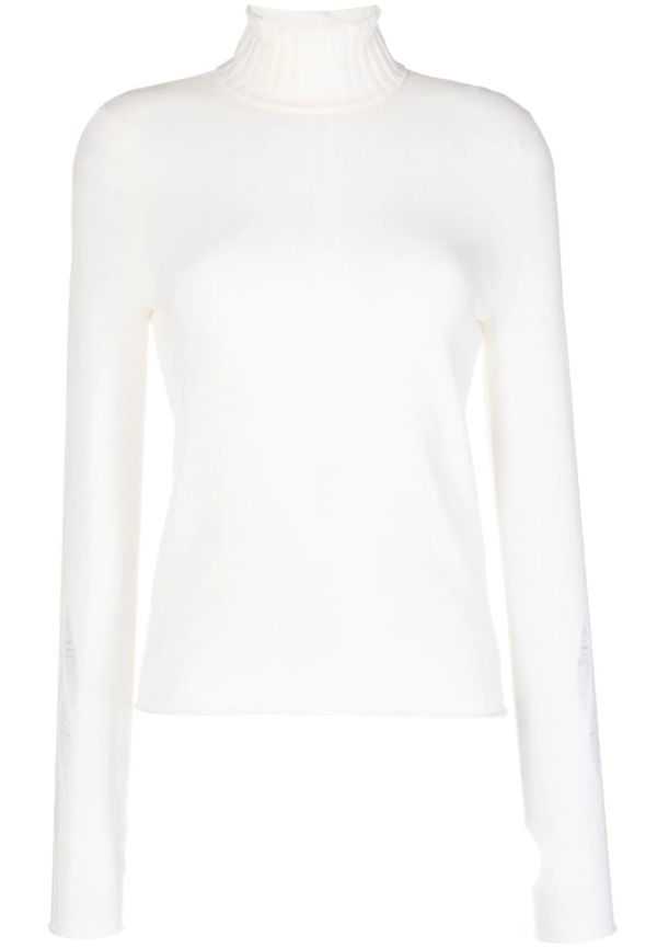 Dion Lee tröja med rullkrage - Vit