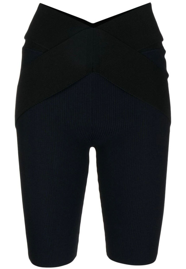 Dion Lee X knälånga bikershorts - Blå