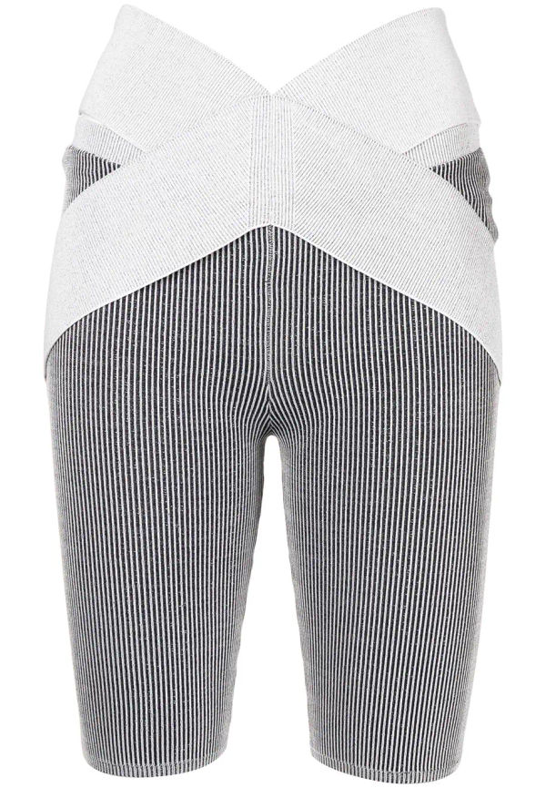 Dion Lee X randiga cykelshorts - Grå