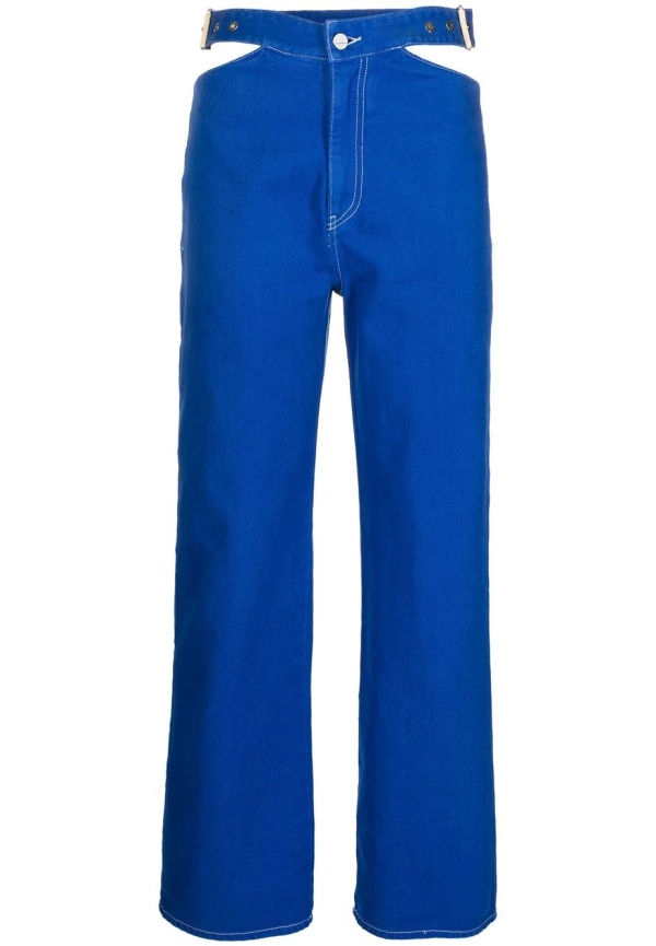Dion Lee Y-Front straight-jeans - Blå