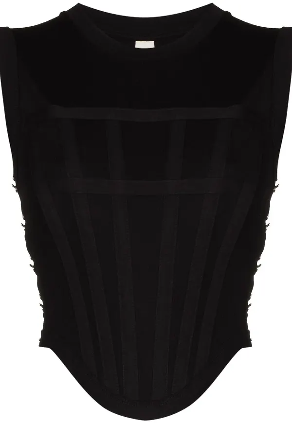 Dion Lee ärmlös topp - Svart