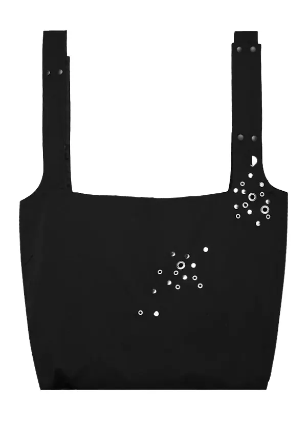 Discord Yohji Yamamoto totebag med öljetter - Svart