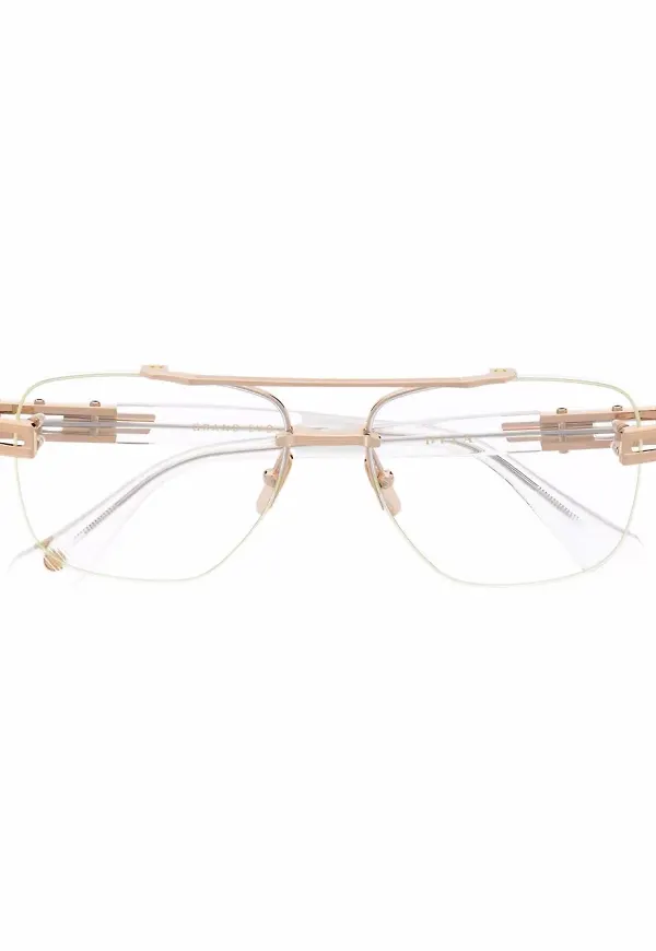 Dita Eyewear fyrkantiga pilotglasögon - Guldfärgad