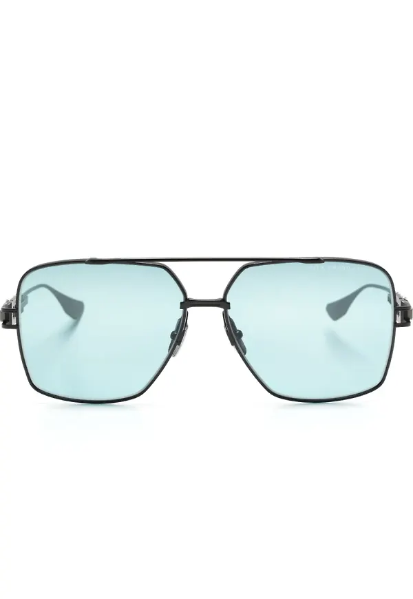 Dita Eyewear Grand Emperik rektangulära solglasögon - Silverfärgad
