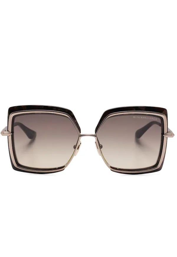 Dita Eyewear solglasögon i oversize-modell - Brun