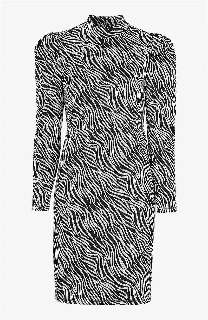 Djurmönstrad klänning Peat