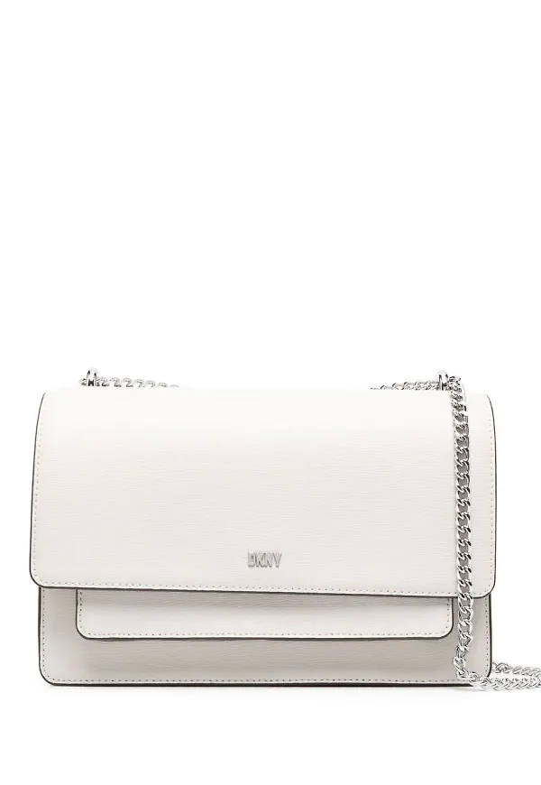 DKNY axelremsväska med viklock - Neutral