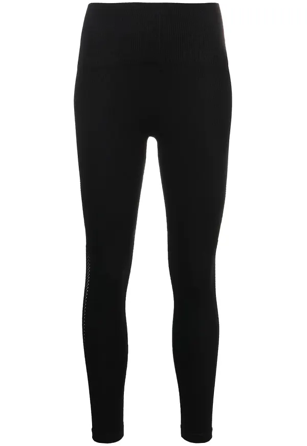 DKNY beskurna leggings i stretch - Svart