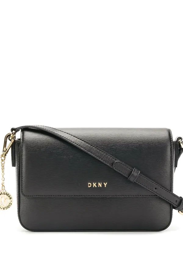 DKNY Bryant axelremsväska med lock - Svart