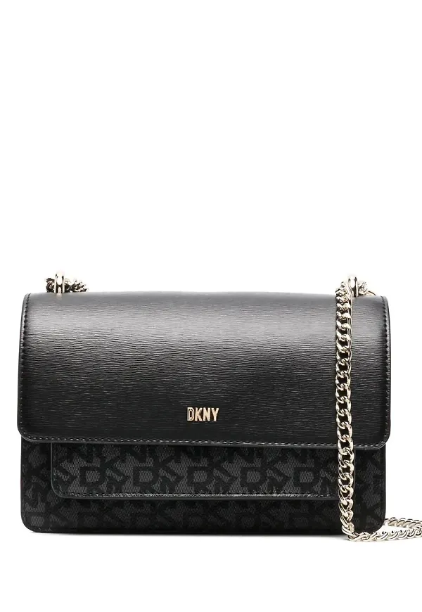 DKNY Bryant axelremsväska med monogram - Svart