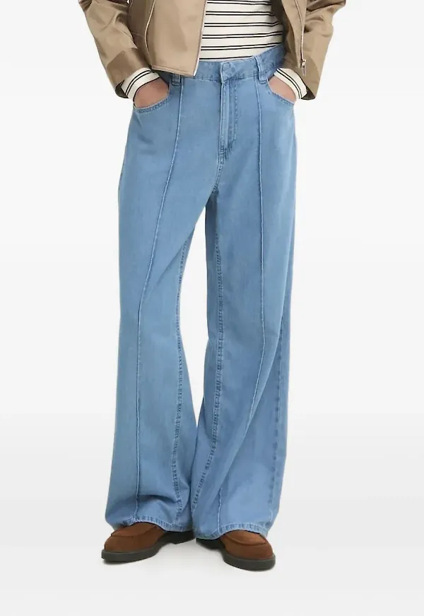 DKNY jeans med panel - Blå