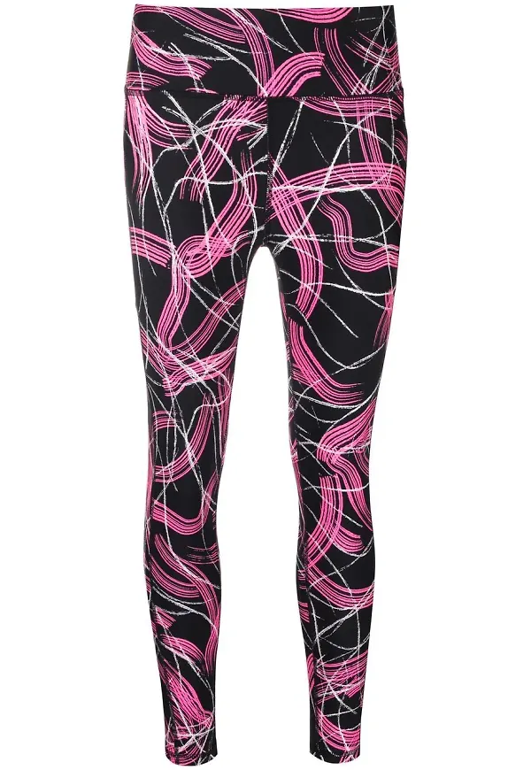 DKNY leggings med grafiskt tryck - Svart