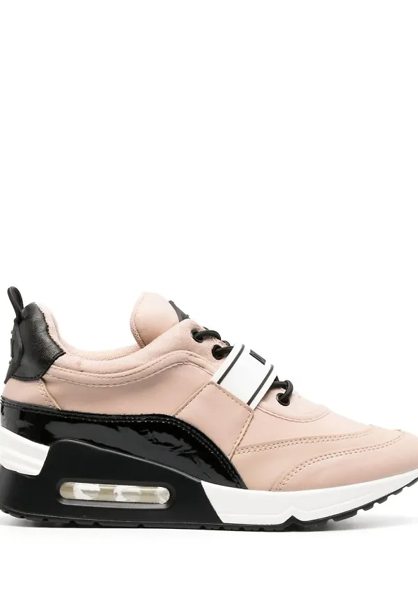DKNY logo-print lace-up sneakers - Neutral