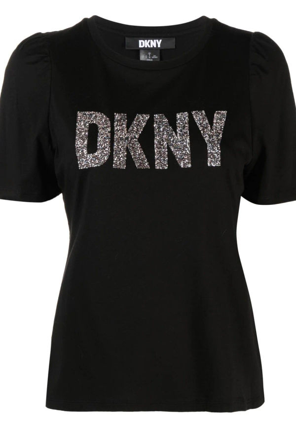 DKNY t-shirt med logotyp - Svart