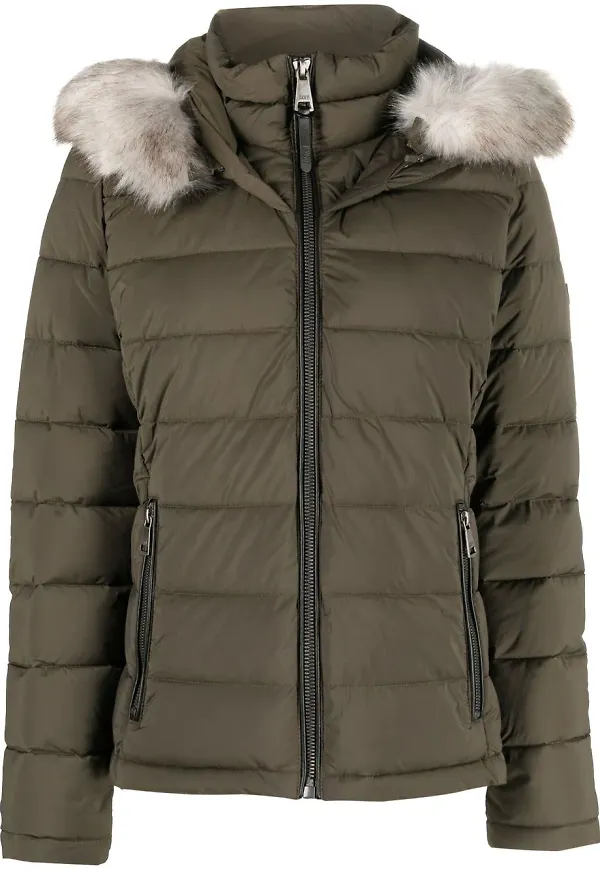 DKNY Thistle puffjacka - Grön