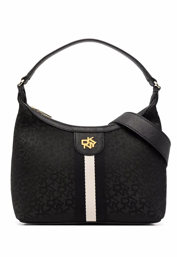 DKNY totebag med monogram - Svart