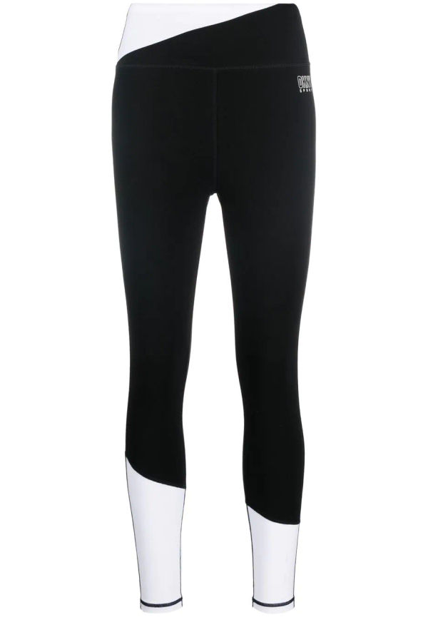 DKNY träningsleggings med färgblock - Svart