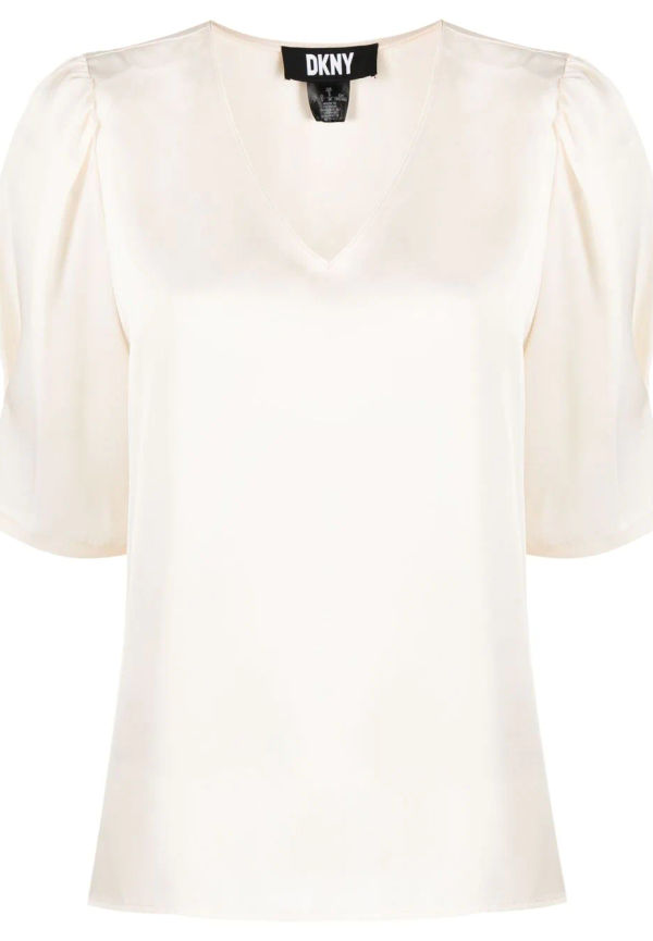 DKNY V-neck T-shirt - Neutral