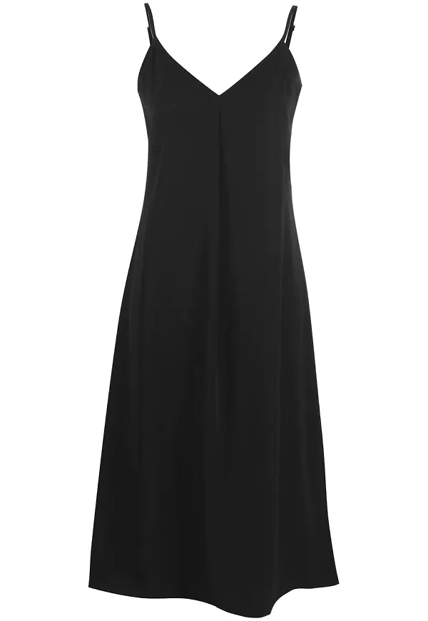 DKNY v-ringad slipklänning - Svart