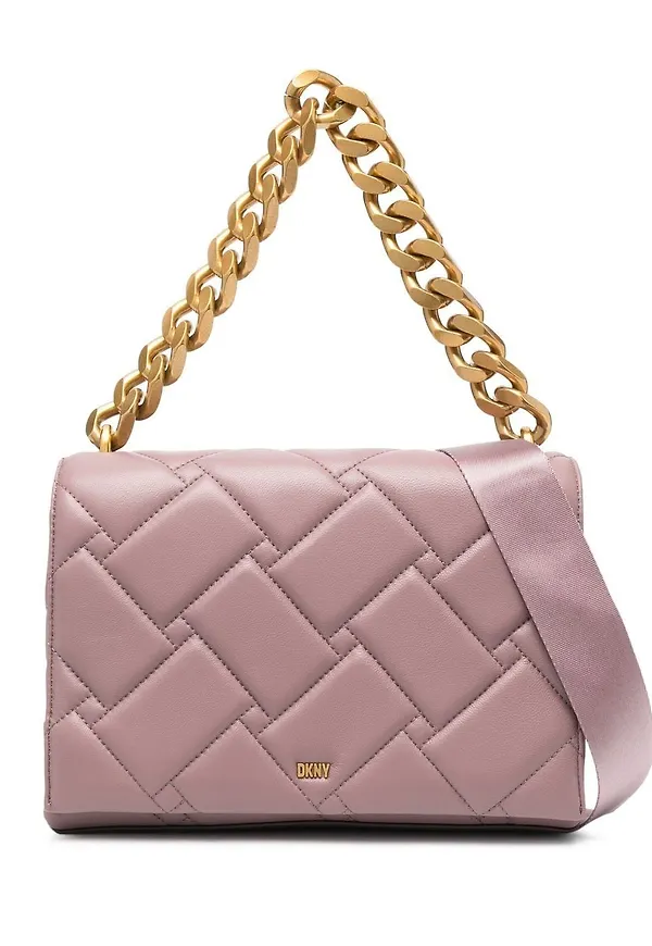 DKNY Willow quiltad axelväska - Lila