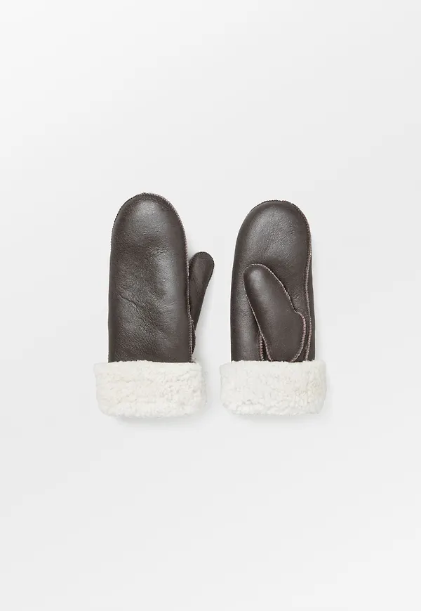 Doa Smooth Shearling Mitten