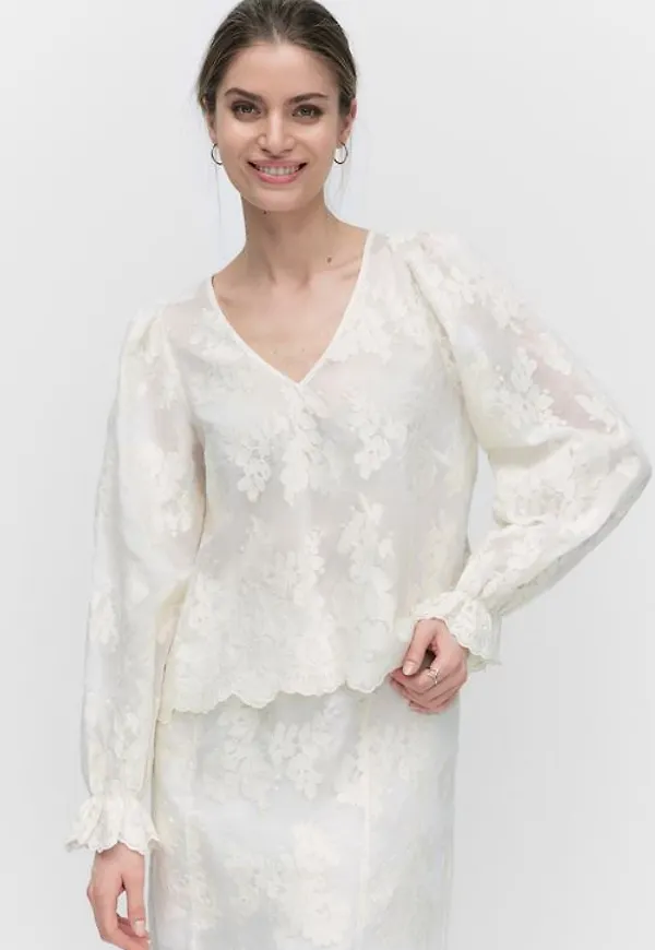 Dobber Emmy blouse Blusar OFF WHITE Dam XS