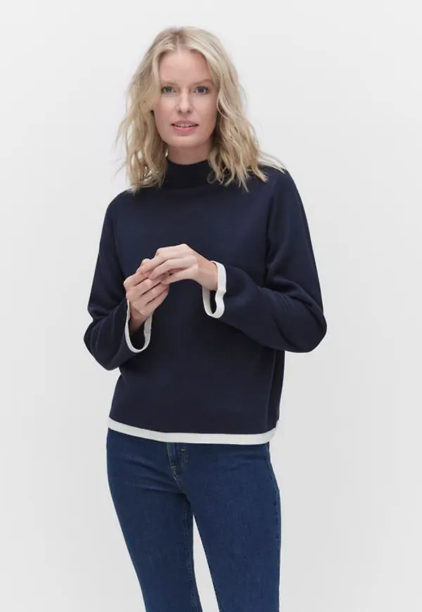 Dobber Jojo knit Tröjor NAVY Dam XS
