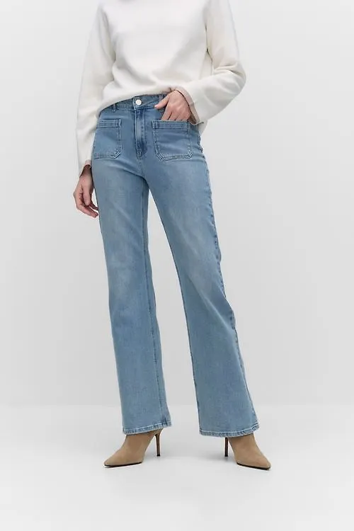 Dobber Lulu denim trousers Jeans LIGHT BLUE WASH Dam 44