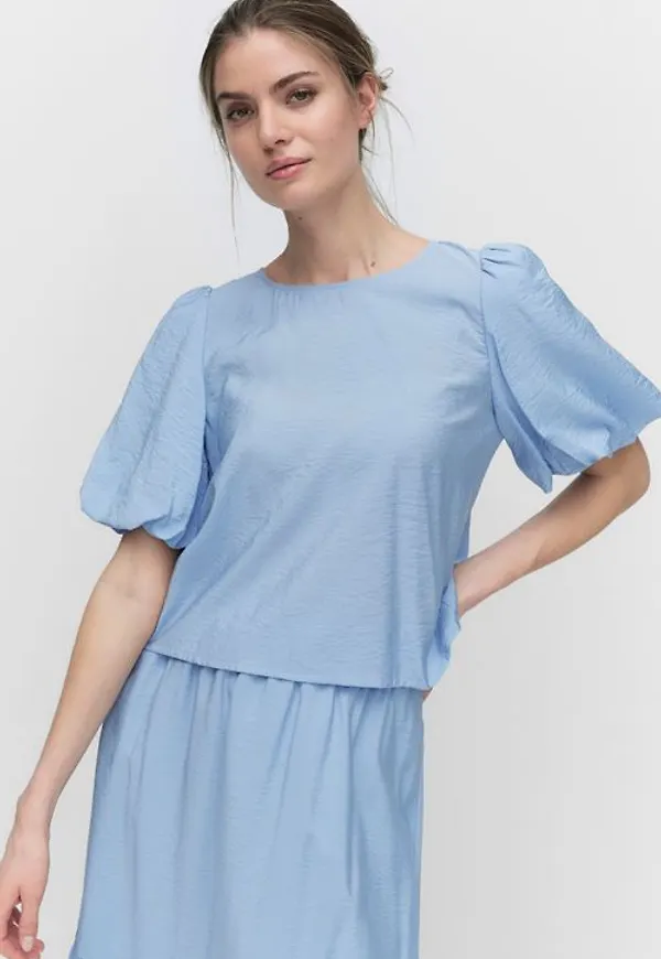 Dobber Nadine blouse Blusar BLUE Dam XS