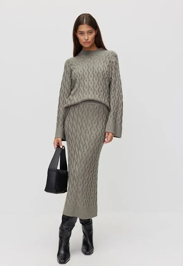 Dobber Reese knitted skirt Midikjol