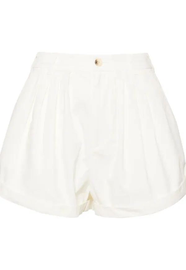 DÔEN Paige poplinshorts - Vit
