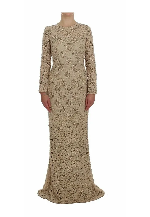 Dolce & Gabbana - Balklänningar - Beige - Dam - Storlek: XS