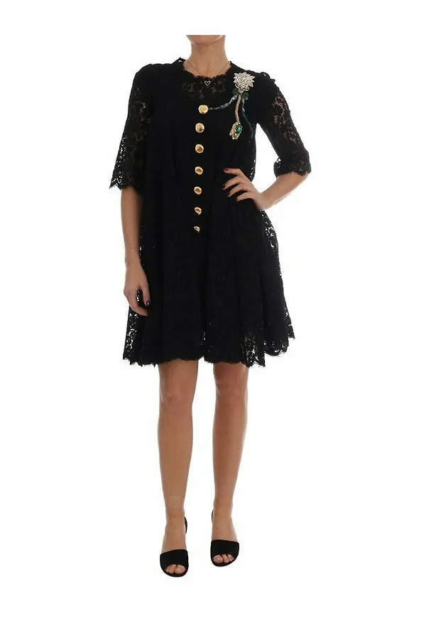 Dolce & Gabbana - Balklänningar - Svart - Dam - Storlek: S,Xs