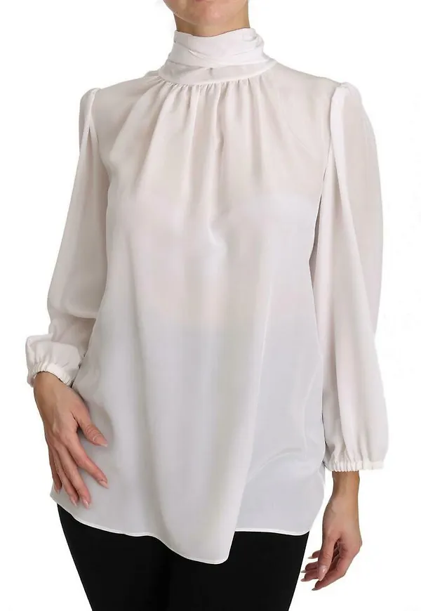Dolce & Gabbana - Blusar - Vit - Dam - Storlek: 2Xs,S