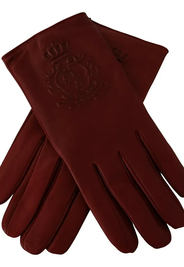 Dolce & Gabbana - Handskar - Röd - Dam - Storlek: XL