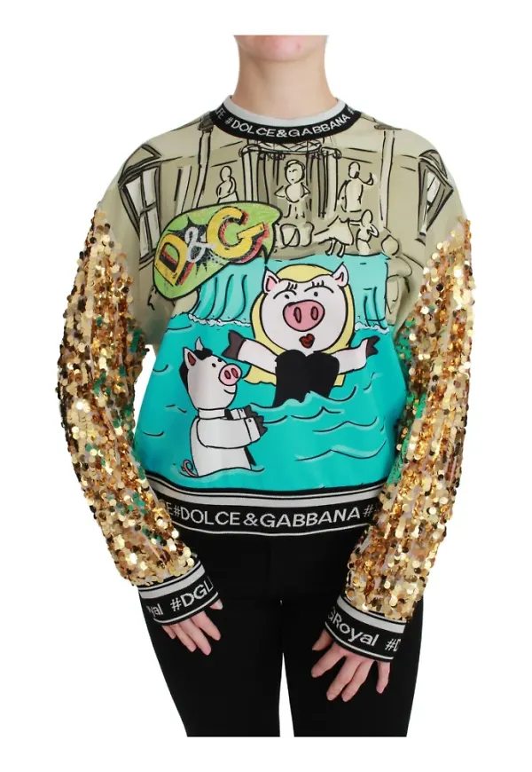 Dolce & Gabbana - Hoodies - Gul - Dam - Storlek: M,S,Xs,2Xs,3Xs