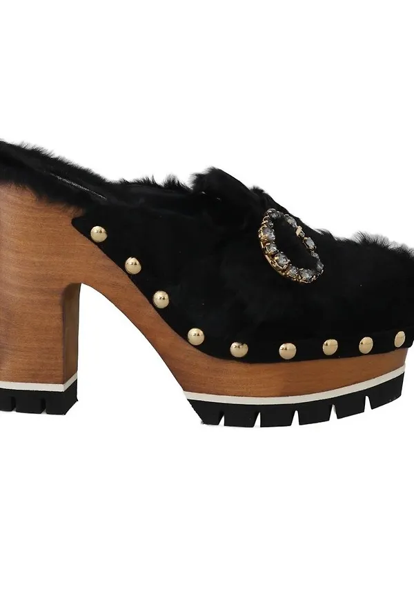 Dolce & Gabbana - Kilklack - Svart - Dam - Storlek: 39 EU