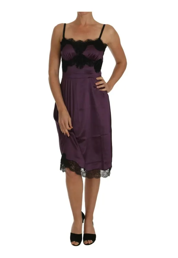Dolce & Gabbana - Klänningar - Lila - Dam - Storlek: Xs,2Xs