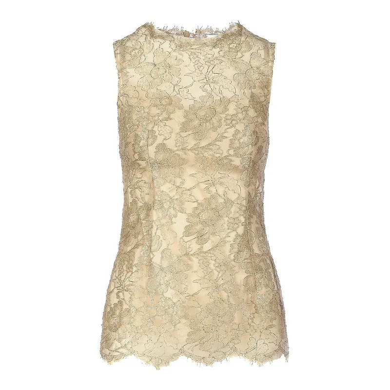 Dolce & Gabbana - Linnen - Beige - Dam - Storlek: M