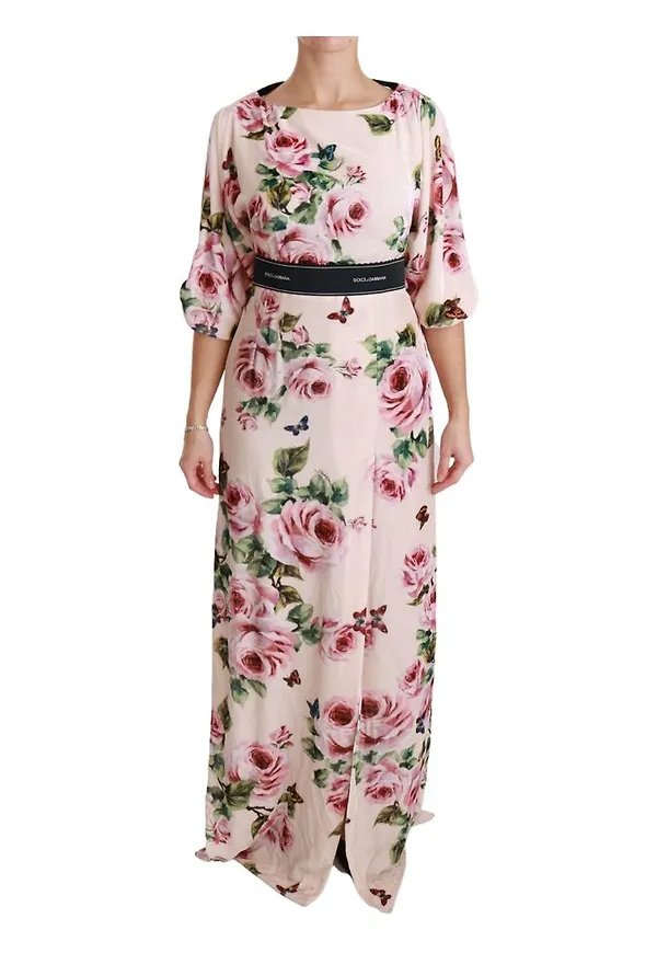 Dolce & Gabbana - Maxiklänningar - Rosa - Dam - Storlek: S